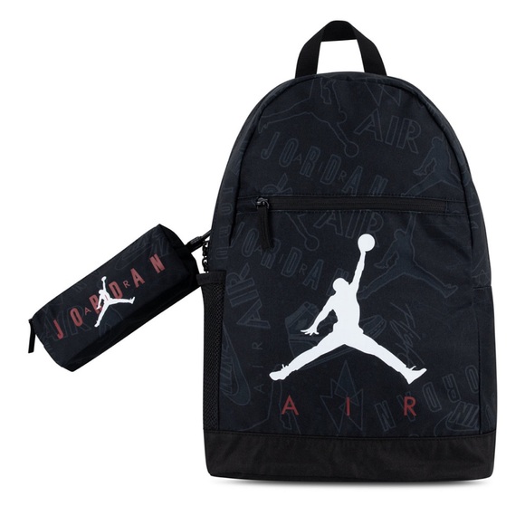 New Nike Air Jordan Big Kids Backpack SCHOOL Laptop BAGWith Pencil